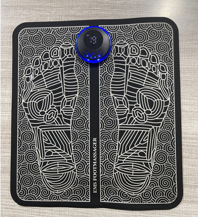 Electric EMS Foot Massager Pad Feet Muscle Stimulator Leg
