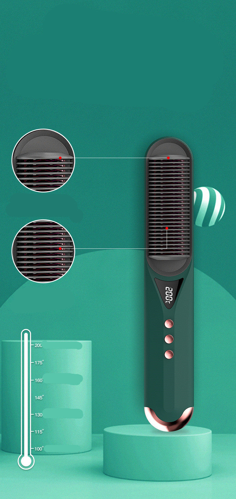 Straightening Comb And Curling Iron Dual-purpose Artifact Curler