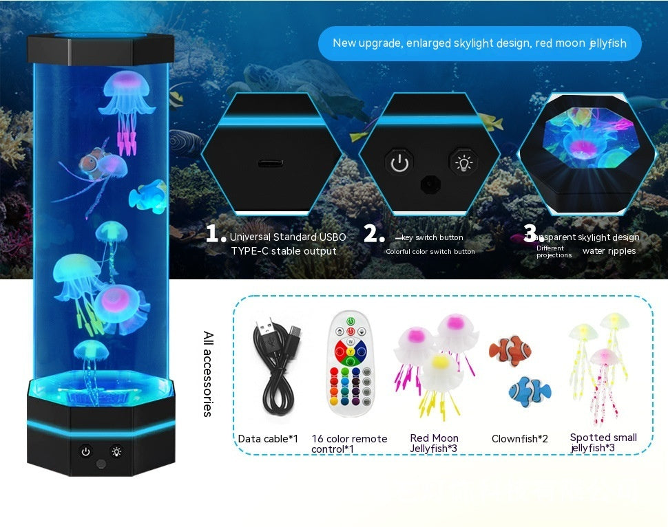 Jellyfish Lava Lamp 17 Colors Changing 15inch Jellyfish Lamp