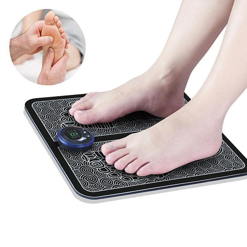 Electric EMS Foot Massager Pad Feet Muscle Stimulator Leg