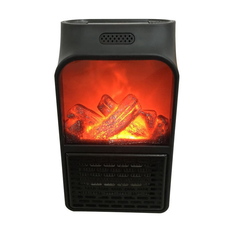 Mini Electric Fireplace Heater Electric Heater with Log Flame