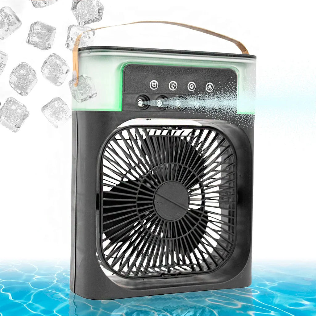 Portable Fan Lighting Humidifier USB Desk Air Conditioner