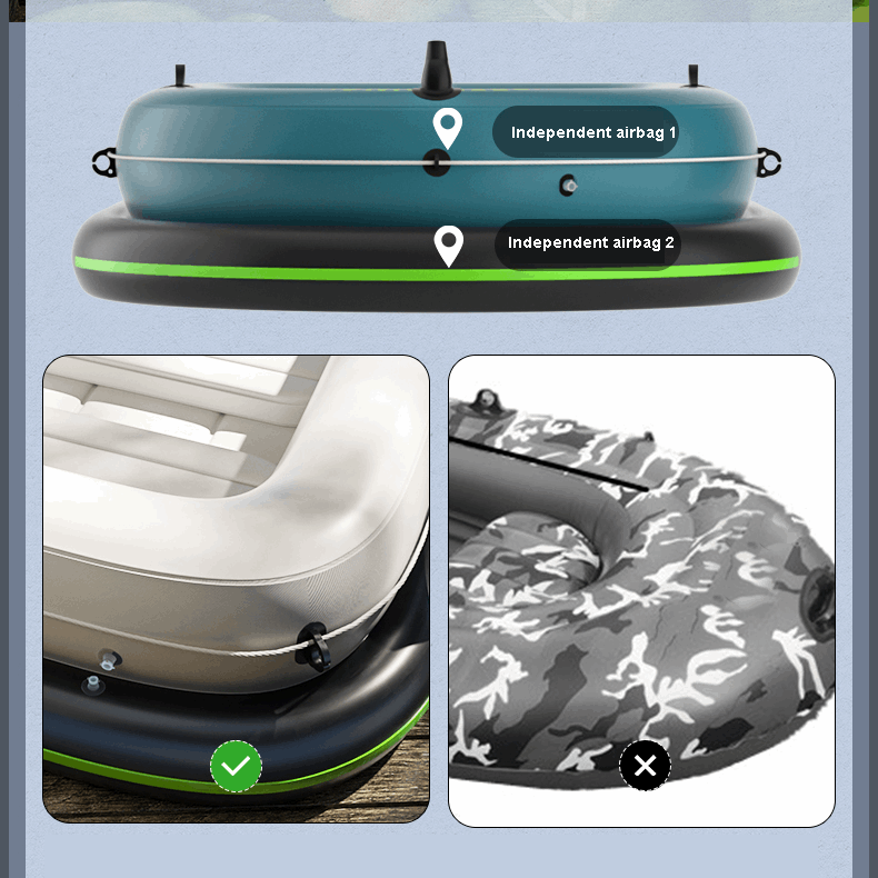 Inflatable Fishing Boat Canoe
