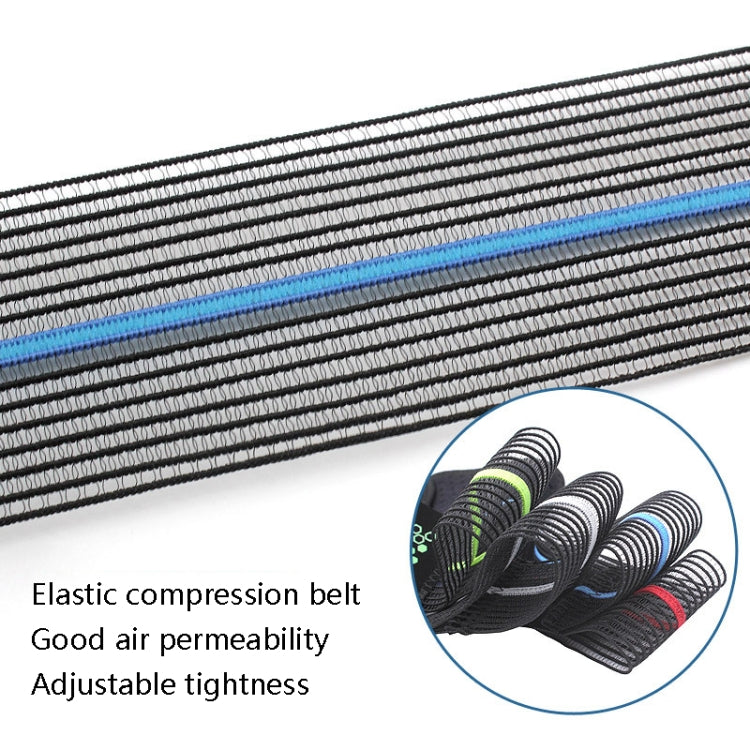AOLIKES HX-7909 Tie Spring Support Silicone Knee Pad Mountaineering Riding Running Basketball Sweat-Absorbent Breathable Knee Pad(Black Blue)