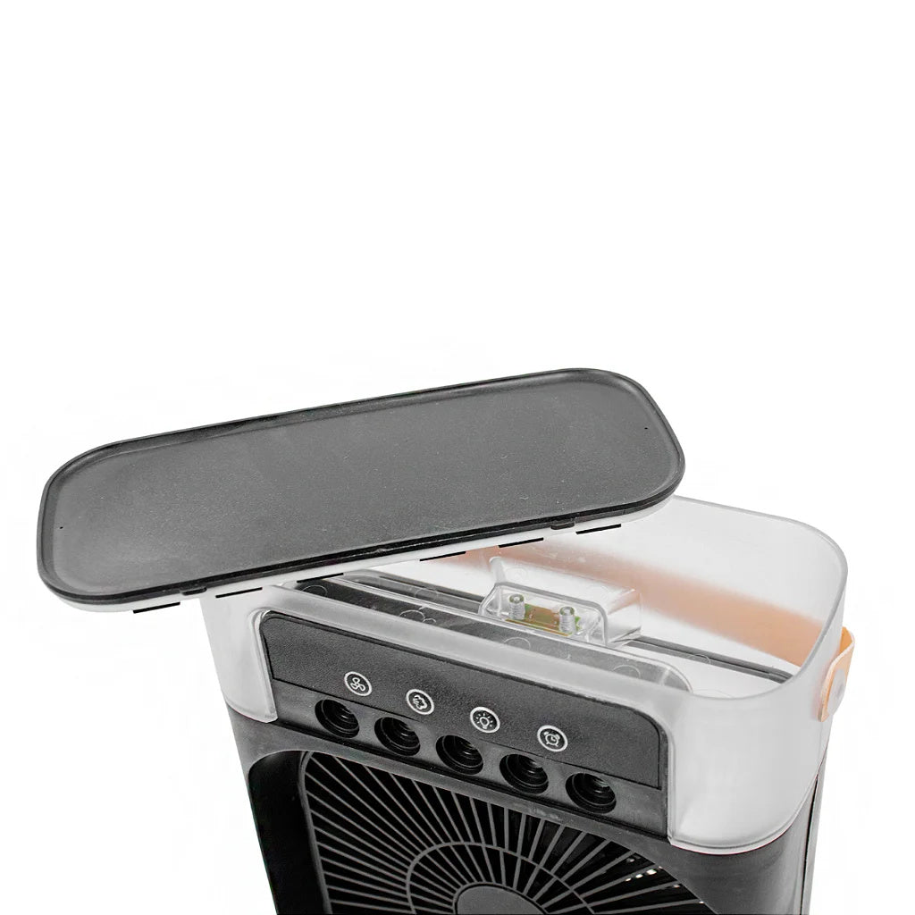 Portable Fan Lighting Humidifier USB Desk Air Conditioner