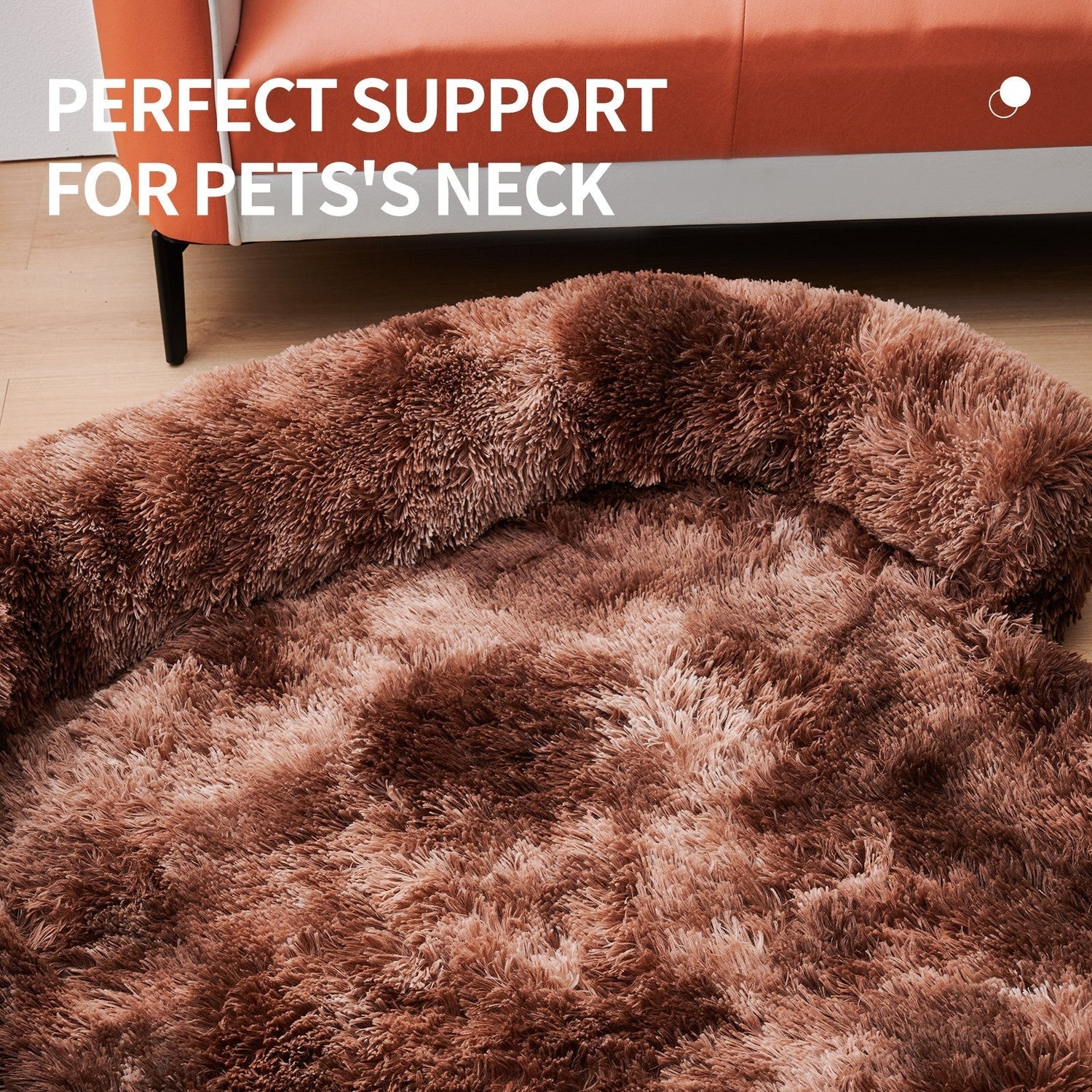 Calming Dog Bed Fluffy Plush Dog Mat For Furniture Protector