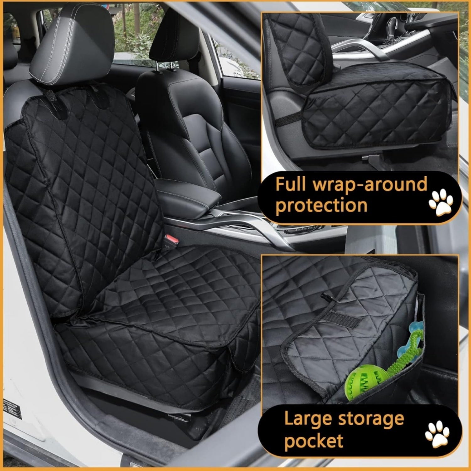 DOg Car Seat Cover Waterproof Pet Front Seat Cover