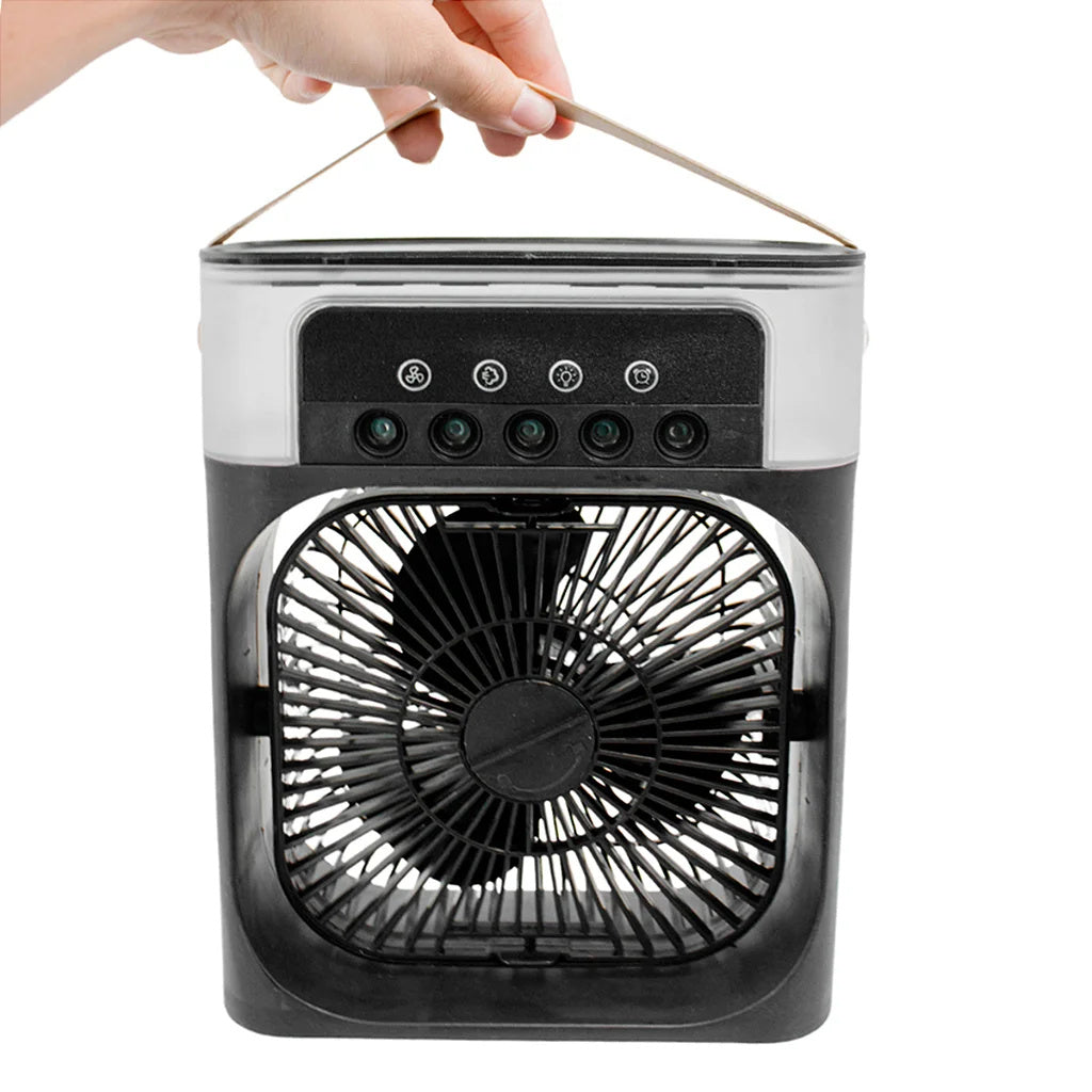 Portable Fan Lighting Humidifier USB Desk Air Conditioner