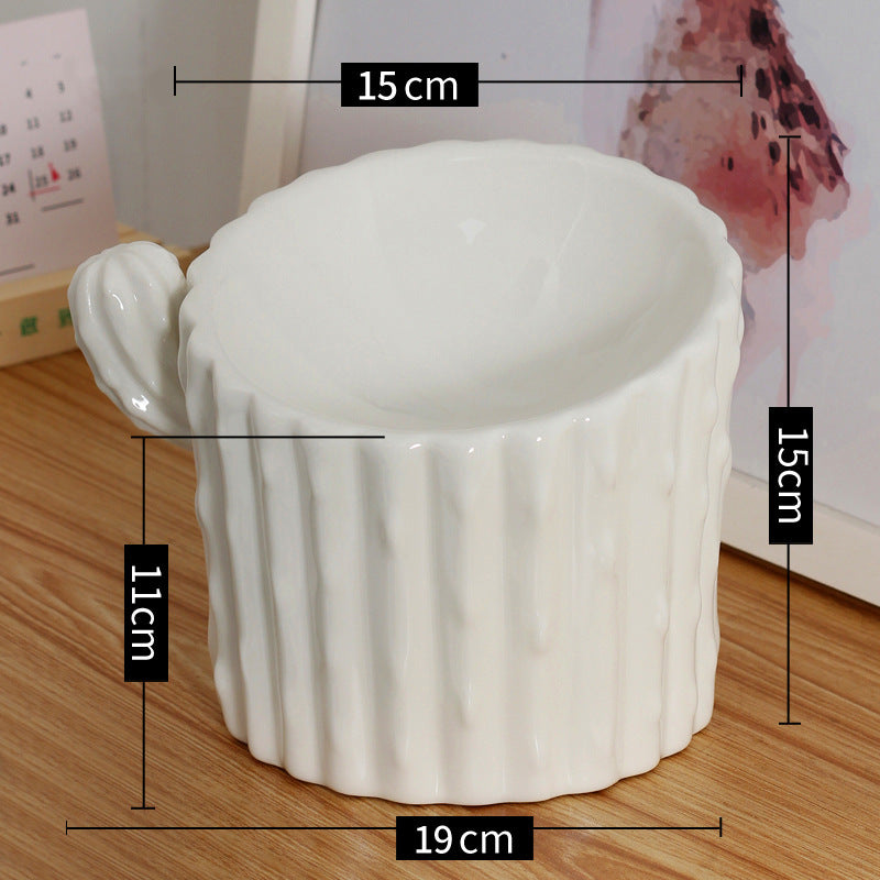 Cat Bowl Ceramic Protecting Cervical Spine