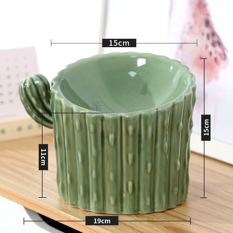 Cat Bowl Ceramic Protecting Cervical Spine