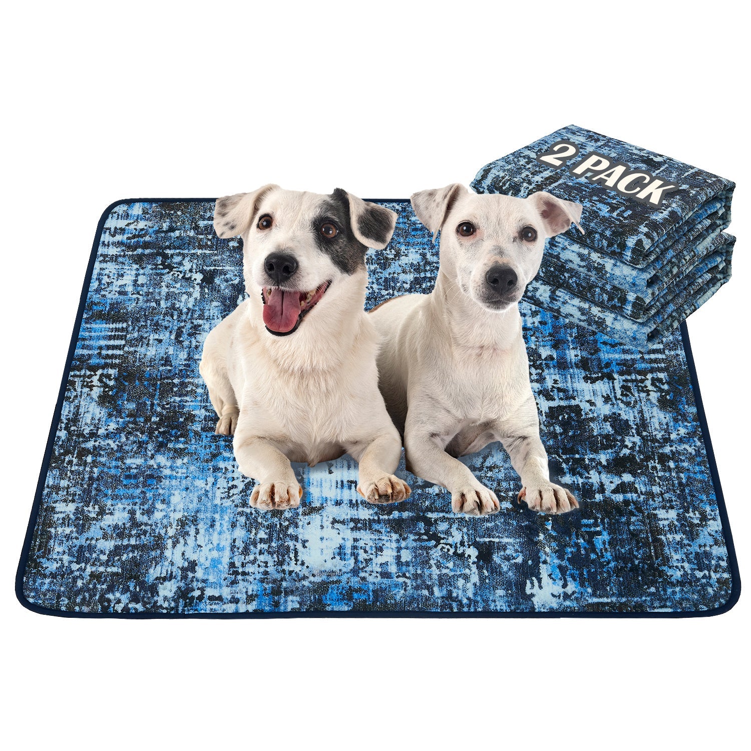 Qeils Washable Pee Pads For Dogs 2 Pack Reusable